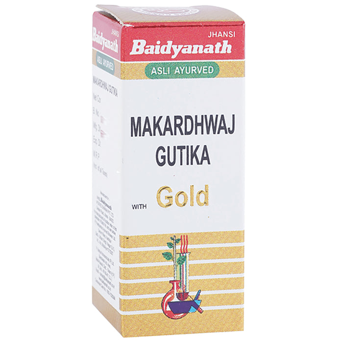 Baidyanath (Jhansi) Makardhwaj Gutika with Gold - Classic Derma