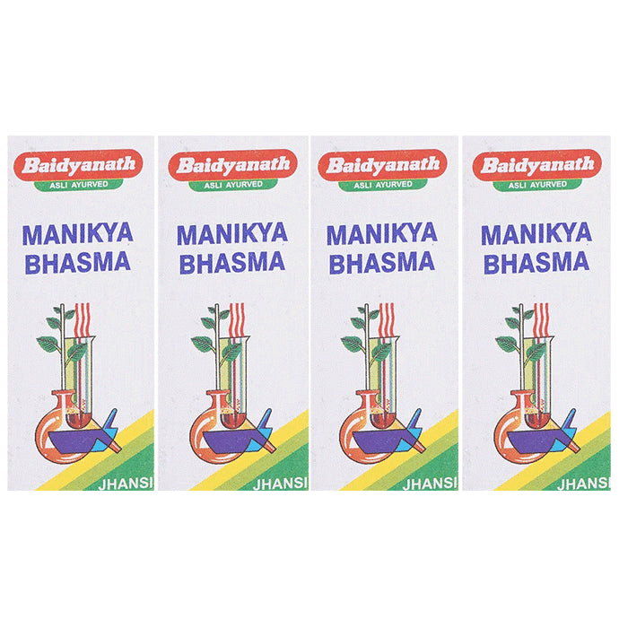 Baidyanath (Jhansi) Manikya Bhasma (2.5gm Each) - Classic Derma