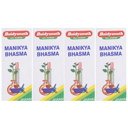 Baidyanath (Jhansi) Manikya Bhasma (2.5gm Each) - Classic Derma