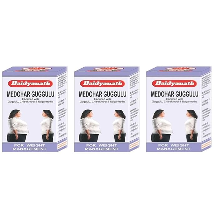 Baidyanath (Jhansi) Medohar Guggulu Tablet (120 Each) - Classic Derma