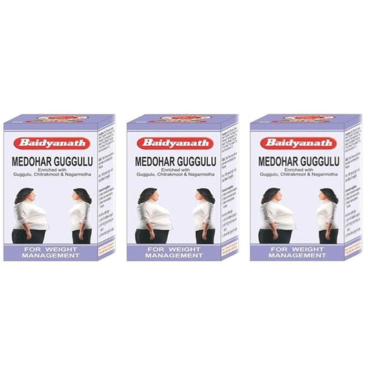 Baidyanath (Jhansi) Medohar Guggulu Tablet (120 Each) - Classic Derma