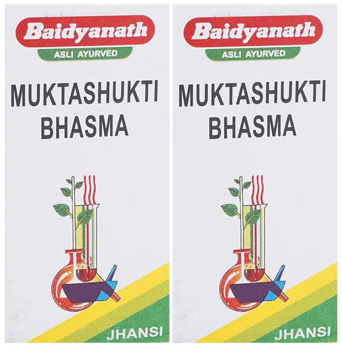 Baidyanath (Jhansi) Muktashakti Bhasma (10gm Each) - Classic Derma