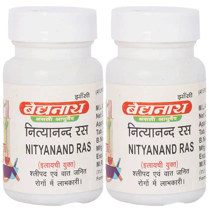 Baidyanath (Jhansi) Nityanand Ras Tablet (40 Each) - Classic Derma