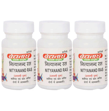 Baidyanath (Jhansi) Nityanand Ras Tablet (40 Each) - Classic Derma