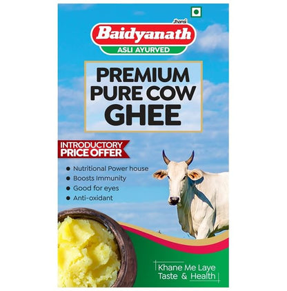 Baidyanath (Jhansi) Premium Pure Cow Ghee for Immunity, Eyes & Antioxidant Benefits - Classic Derma