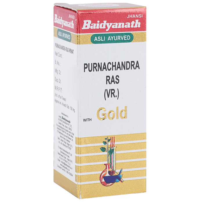 Baidyanath (Jhansi) Purnachandra Ras (Vr.) with Gold Tablet - Classic Derma
