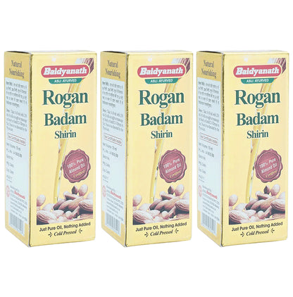 Baidyanath (Jhansi) Rogan Badam Shirin Oil (100ml Each) - Classic Derma