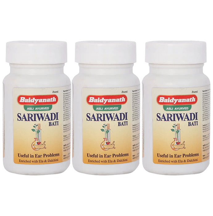 Baidyanath (Jhansi) Sariwadi Bati Tablets (80 Each) - Classic Derma