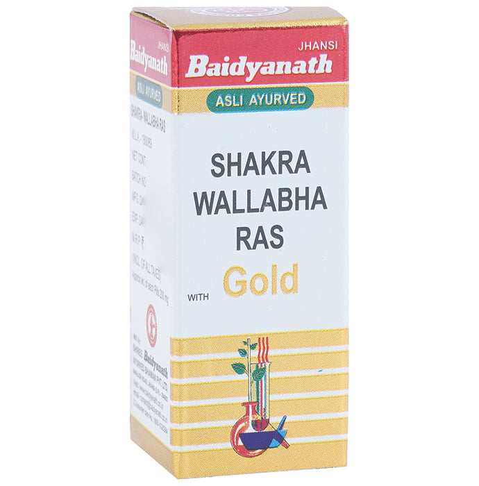 Baidyanath (Jhansi) Shakra Wallabha Ras with Gold Powder - Classic Derma