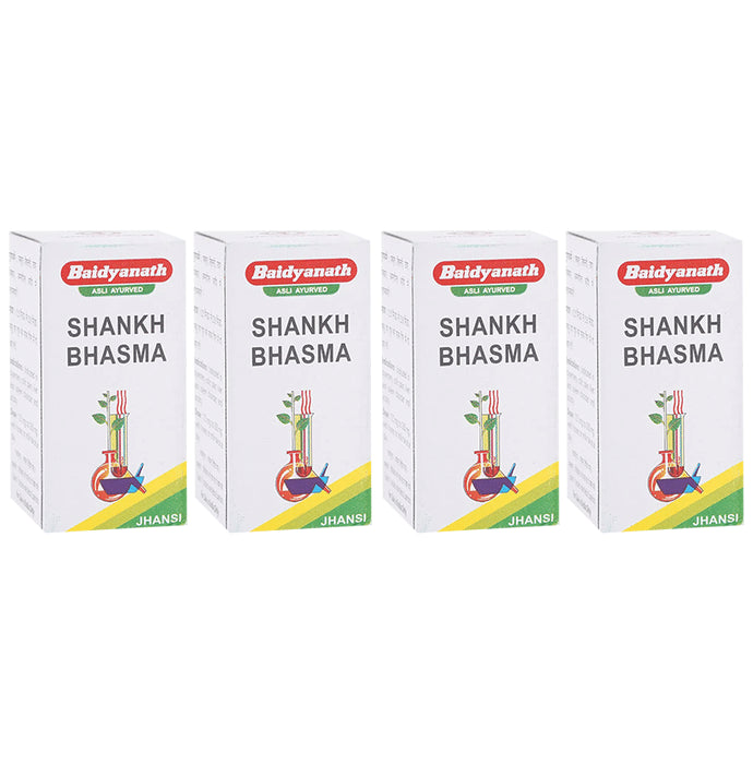 Baidyanath (Jhansi) Shankh Bhasma (10gm Each) - Classic Derma