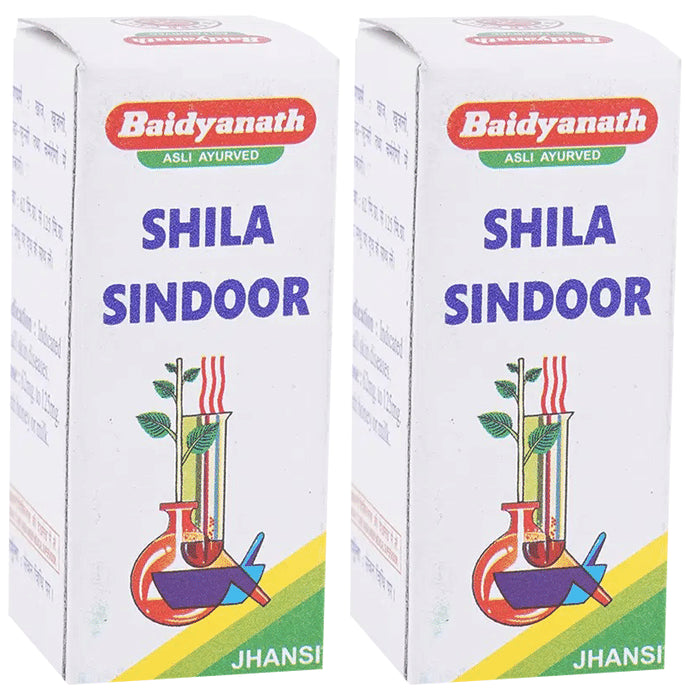 Baidyanath (Jhansi) Shila Sindoor Powder (2.5gm Each) - Classic Derma
