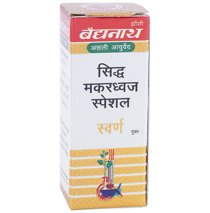 Baidyanath (Jhansi) Siddha Makardhwaj Special with Gold | For General Weakness & Vitality
