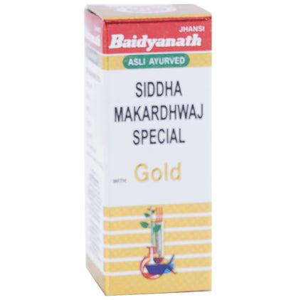 Baidyanath (Jhansi) Siddha Makardhwaj Special with Gold | For General Weakness & Vitality - Classic Derma