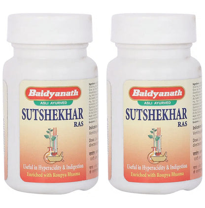 Baidyanath (Jhansi) Sutshekhar Ras Tablet (40 Each) - Classic Derma