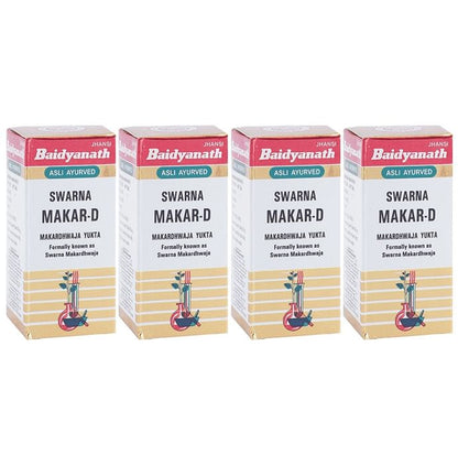 Baidyanath (Jhansi) Swarna Makar-D Makardhwaja Yukta (40 Each) - Classic Derma