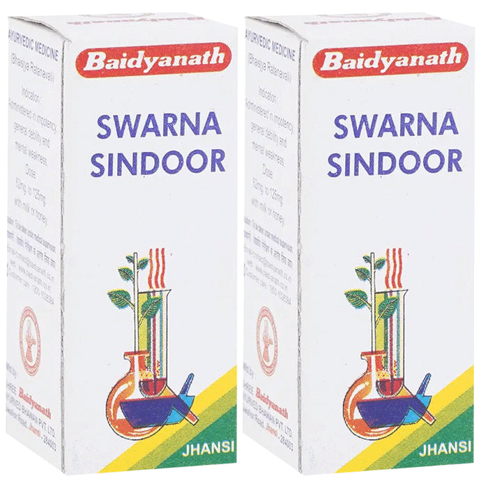 Baidyanath (Jhansi) Swarna Sindoor Powder (2.5gm Each) - Classic Derma