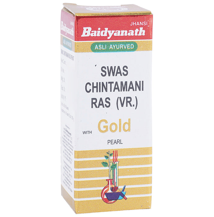Baidyanath (Jhansi) Swas Chintamani Ras (Vr.) with Gold Pearl - Classic Derma
