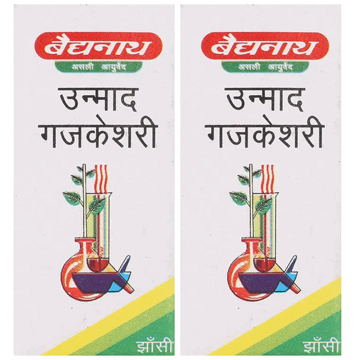 Baidyanath (Jhansi) Unmad Gajkeshari Powder (5gm Each) - Classic Derma