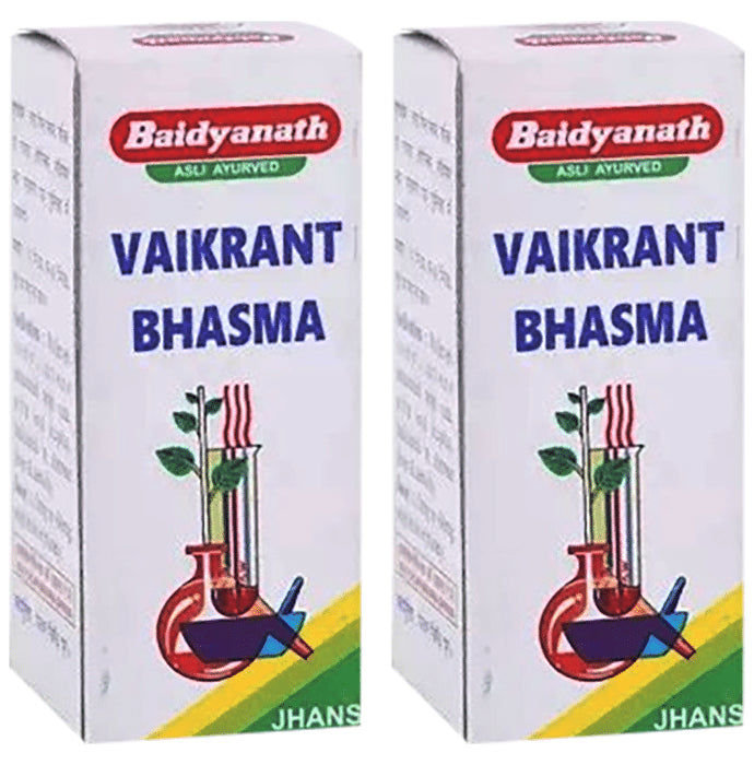 Baidyanath (Jhansi) Vaikrant Bhasma (2.5gm Each) - Classic Derma