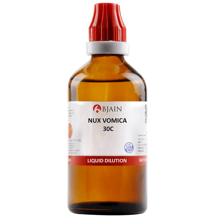 Bjain Nux Vomica Dilution 30C - Classic Derma