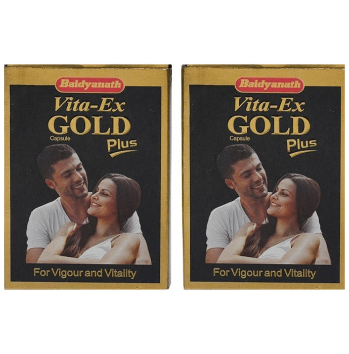 Baidyanath (Jhansi) Vita-Ex Gold Plus Capsule (20 Each) - Classic Derma