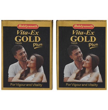 Baidyanath (Jhansi) Vita-Ex Gold Plus Capsule (20 Each) - Classic Derma