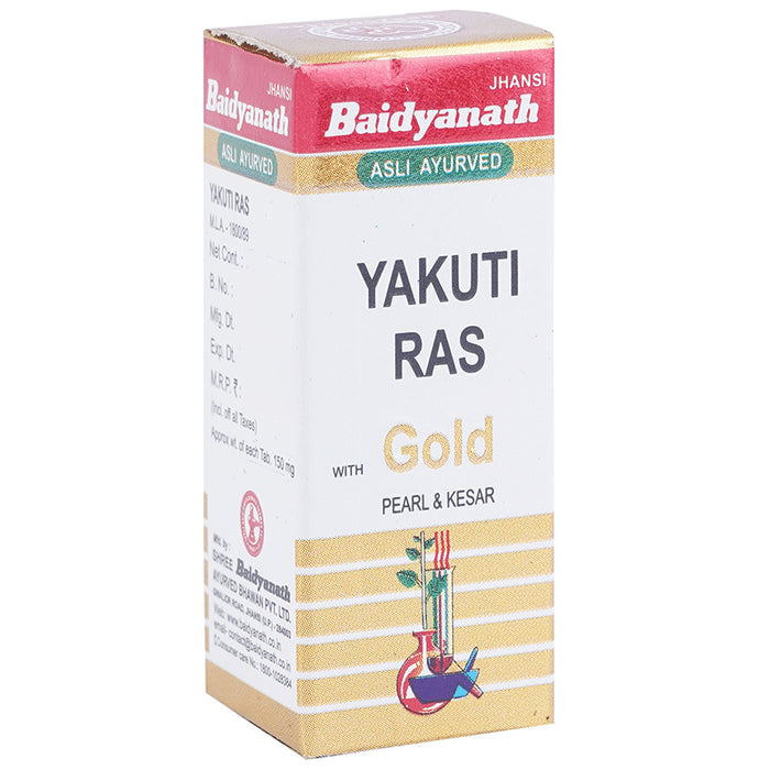 Baidyanath (Jhansi) Yakuti Ras with Gold Pearl & Kesar - Classic Derma