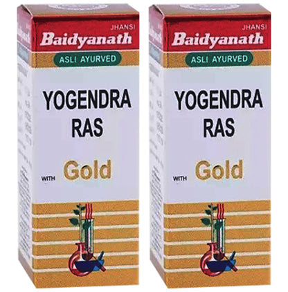 Baidyanath (Jhansi) Yogendra Ras with Gold (25 Each) - Classic Derma