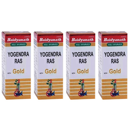 Baidyanath (Jhansi) Yogendra Ras with Gold (25 Each) - Classic Derma