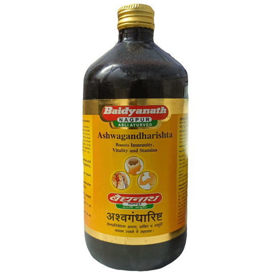 Baidyanath (Nagpur) Ashwagandharishta Syrup | For Immunity, Vitality & Stamina - Classic Derma