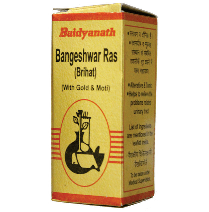 Baidyanath (Nagpur) Bangeshwar Ras (Brihat) with Gold and Moti - Classic Derma