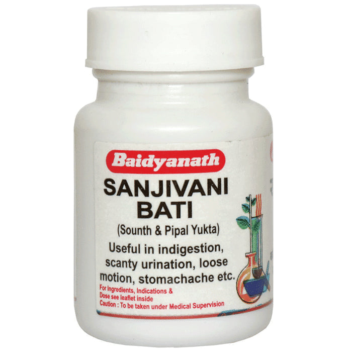 Baidyanath (Nagpur) Sanjivani Bati (Sounth & Pipal Yukta) - Classic Derma