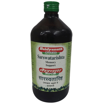 Baidyanath (Nagpur) Saraswatarishta | For Memory Support & Concentration - Classic Derma