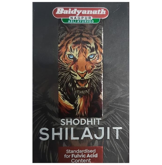 Baidyanath (Nagpur) Shodhit Shilajit Capsule | For Vitality, Energy, Physical Performance & Immunity - Classic Derma