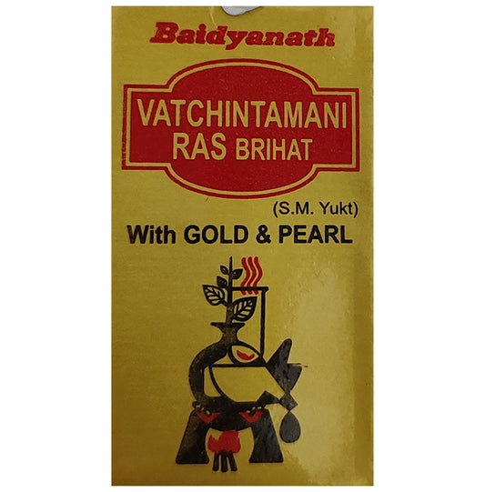 Baidyanath (Nagpur) Vatchintamani Ras (Brihat) with Gold & Pearl - Classic Derma