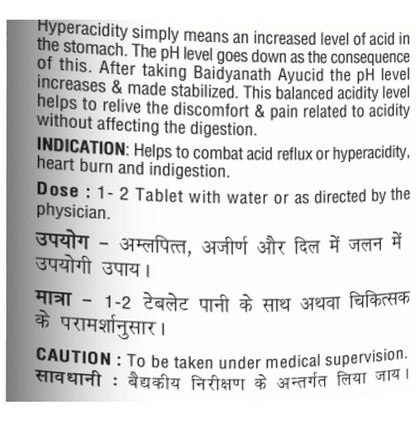 Baidyanath (Noida) Ayucid Tablet