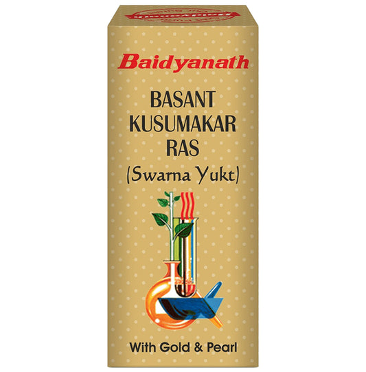 Baidyanath (Noida) Basant Kusumakar Ras (Swarna Yukt) | For Blood Sugar & General Debility - Classic Derma