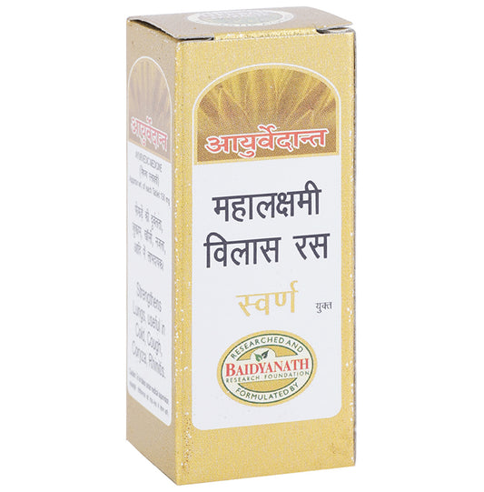 Baidyanath Ayurvedant Maha Laxmi Vilas Ras with Gold Tablet - Classic Derma