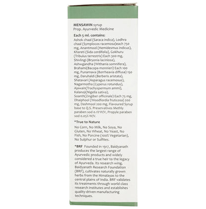 Baidyanath Ayurvedant Mensawin Syrup