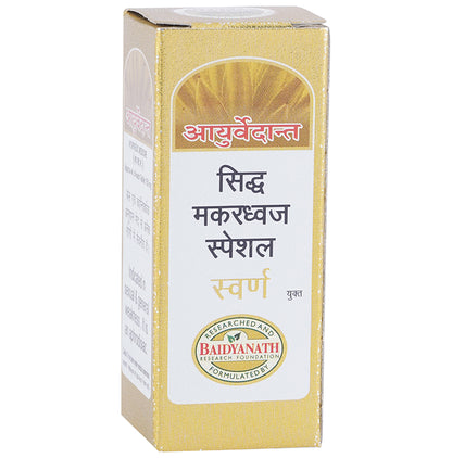 Baidyanath Ayurvedant Siddha Makardhwaj Special with Gold Tablet - Classic Derma