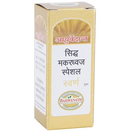 Baidyanath Ayurvedant Siddha Makardhwaj Special with Gold Tablet - Classic Derma