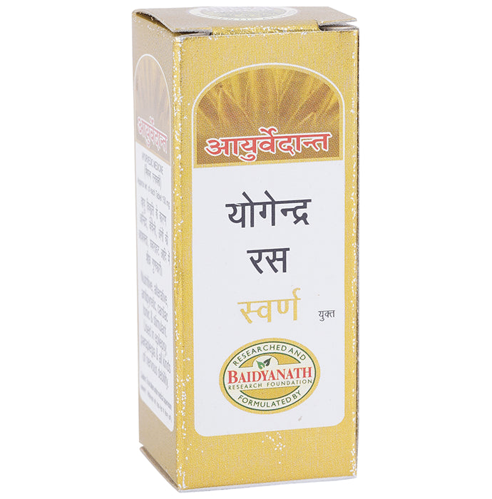 Baidyanath Ayurvedant Yogendra Ras with Gold Tablet - Classic Derma