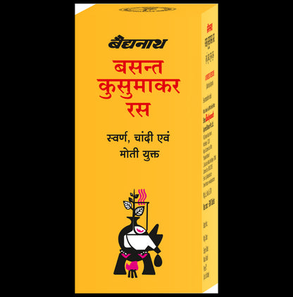 Baidyanath Basant Kusumakar Ras (S.C.M.Yu) Ayurvedic Tablet with Gold, Silver & Pearl | Maintains Blood Glucose Level