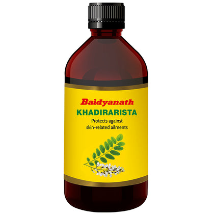 Baidyanath Khadirarishta | Protects Against Skin Related Ailments - Classic Derma