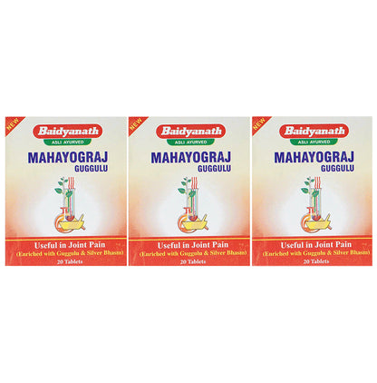 Baidyanath Mahayograj Guggulu Tablet (40 Each) - Classic Derma