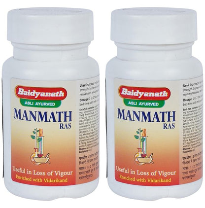 Baidyanath Manmath Ras Tablet (40 Each) - Classic Derma