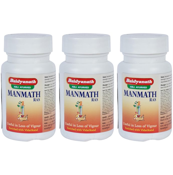 Baidyanath Manmath Ras Tablet (40 Each) - Classic Derma