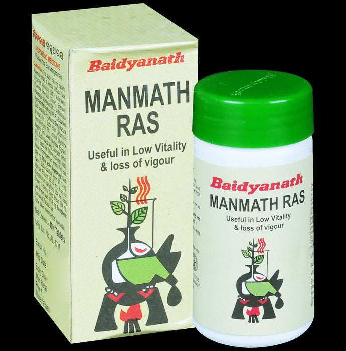 Baidyanath Manmath Ras Tablet | For Vigour & Vitality - Classic Derma