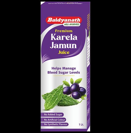 Baidyanath Premium Karela Jamun Juice - Classic Derma
