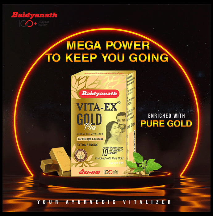 Baidyanath Vita-Ex Gold Plus Capsule | For Strength & Stamina